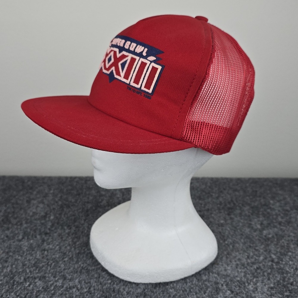 VTG Super Bowl XXIII Trucker Snapback Hat Cap San Francisco‎ 49ers NFL 1988 - Picture 2 of 9